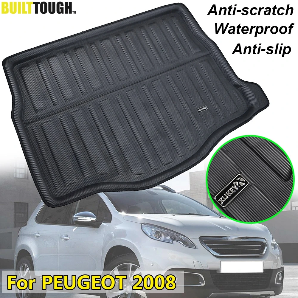 

Fit For Peugeot 2008 2013 - 2018 Rear Trunk Liner Boot Cargo Mat Tray Floor Carpet Mud Kick Pad Protector 2014 2015 2016