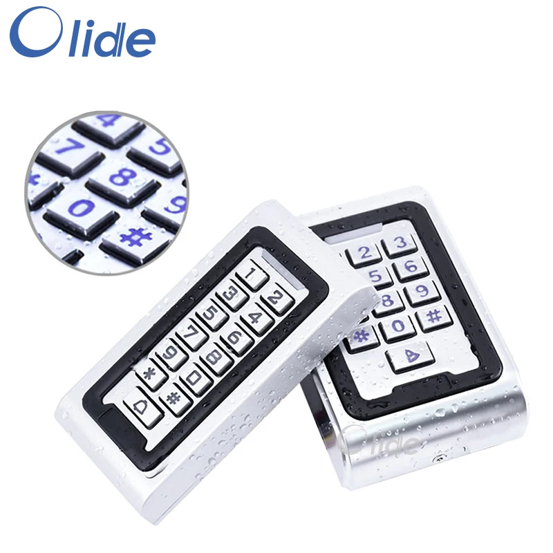 Access Control System KeyPad For Electric Door,Waterproof IC Card Reader DC 12V