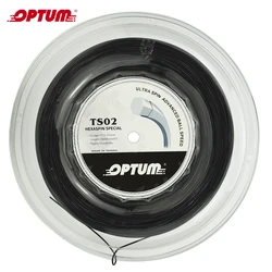 OPTUM HEXRASPIN SPEZIELLE 1,25mm Hexagonal Tennis String Top-Spin Polyester Schläger String Twist Durable Gym String 200 mt /reel