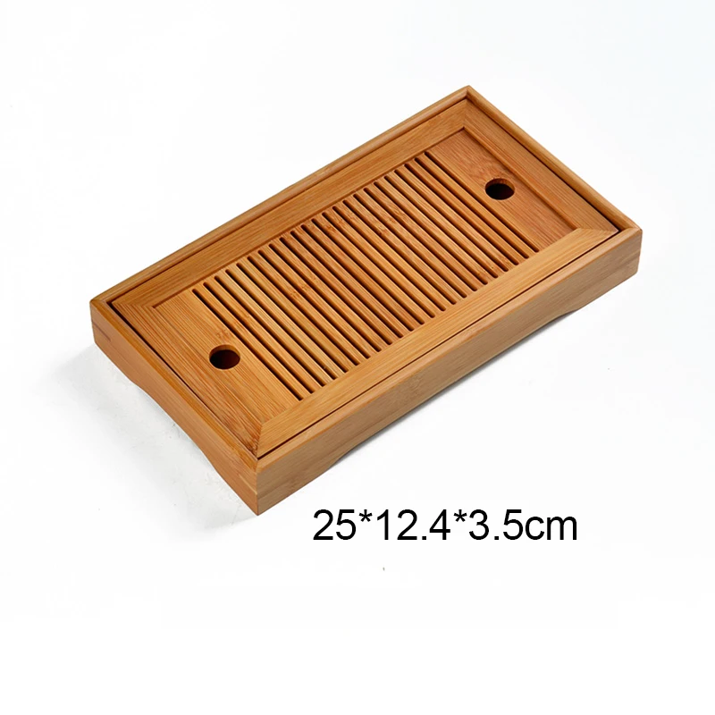 Natural Bamboo Tea Tray Rectangular Traditional Puer Wooden Tea Tray Chahai Tea Table - Image 3