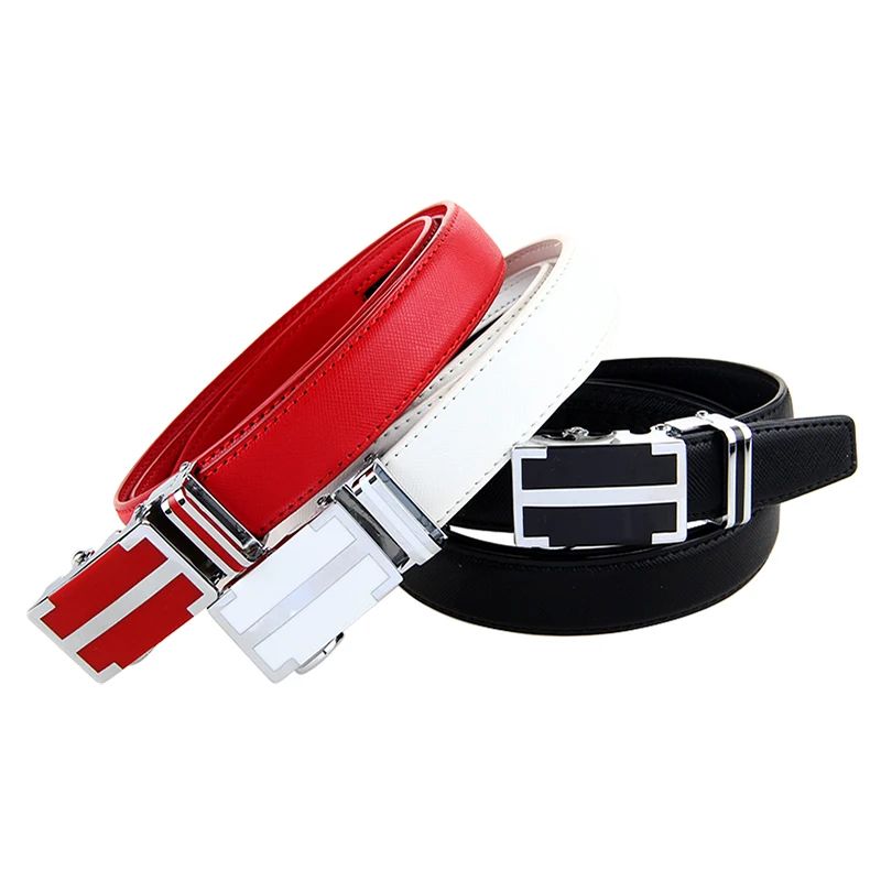 Hot sale women belt genuine leather wide automatic women waist belt real leather with eco-friendly leather 135cm plus size