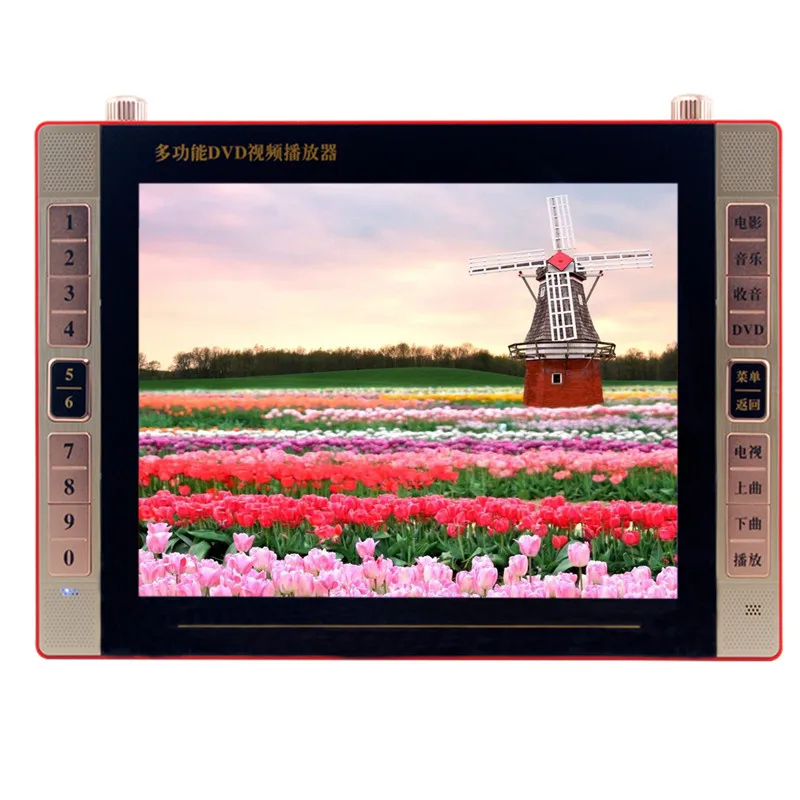 

19 inch high definition big screen support RM, RMVB, AVI, MKV, WMV, VOB, MOV, FLV, ASF, DAT, MP4, 3GP, MOG, MPEG / DVD / EVD / V