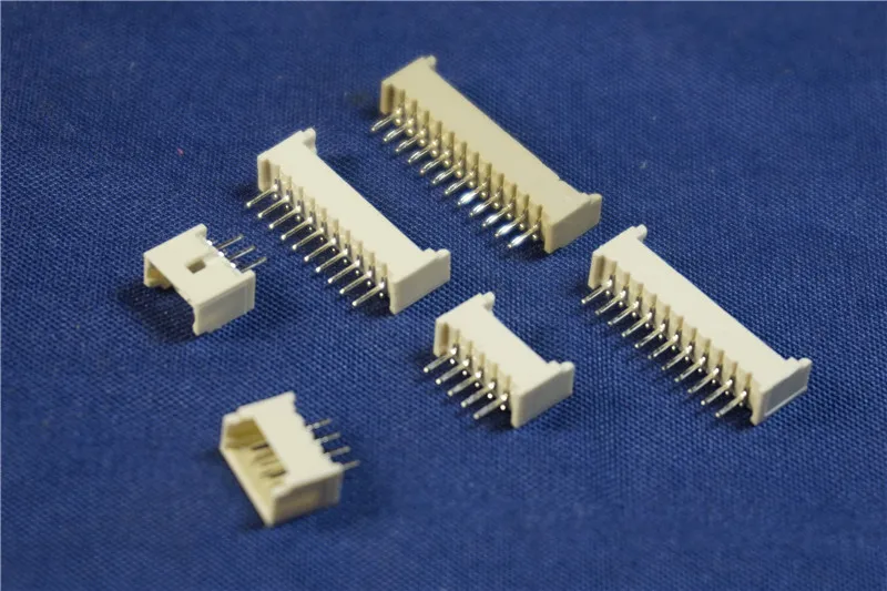 100pcs Board to Cable Wire 1.25 mm Header Male Blade 2 3 4 5 6 7 8 9 10 11 12 13 14 15 16 Pin Through Hole 0.049