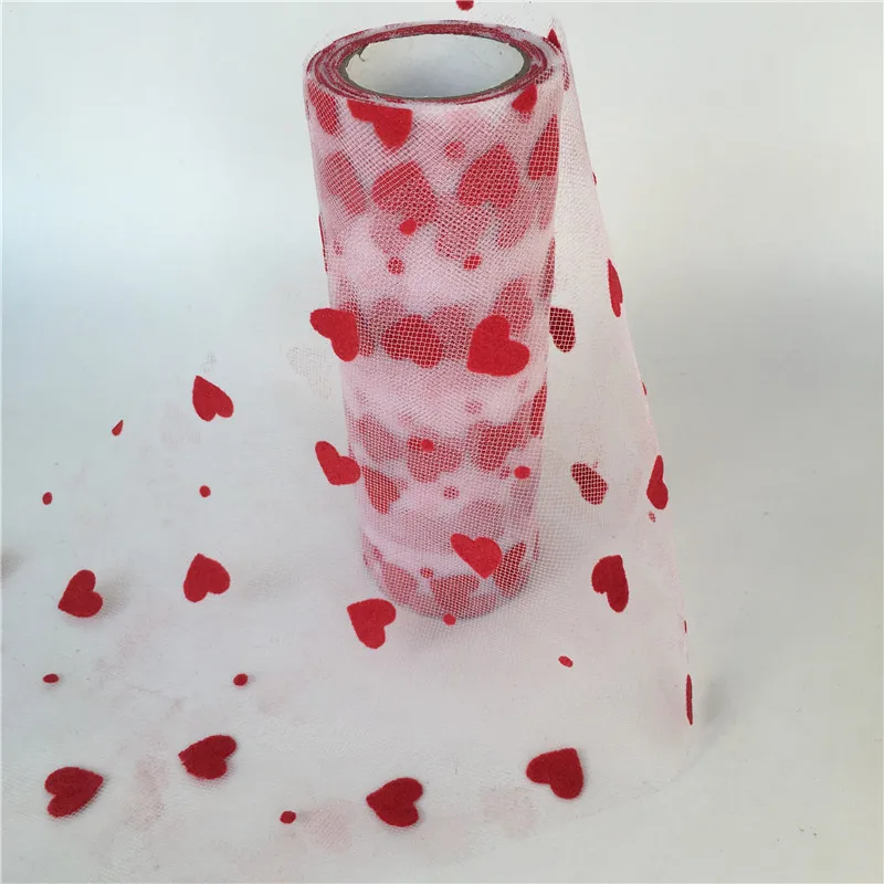 9.2m/roll Tulle Love Organza Sheer Gauze Element Table Runner Tissue Tulle Roll Spool Craft Party Wedding Christmas Decoration