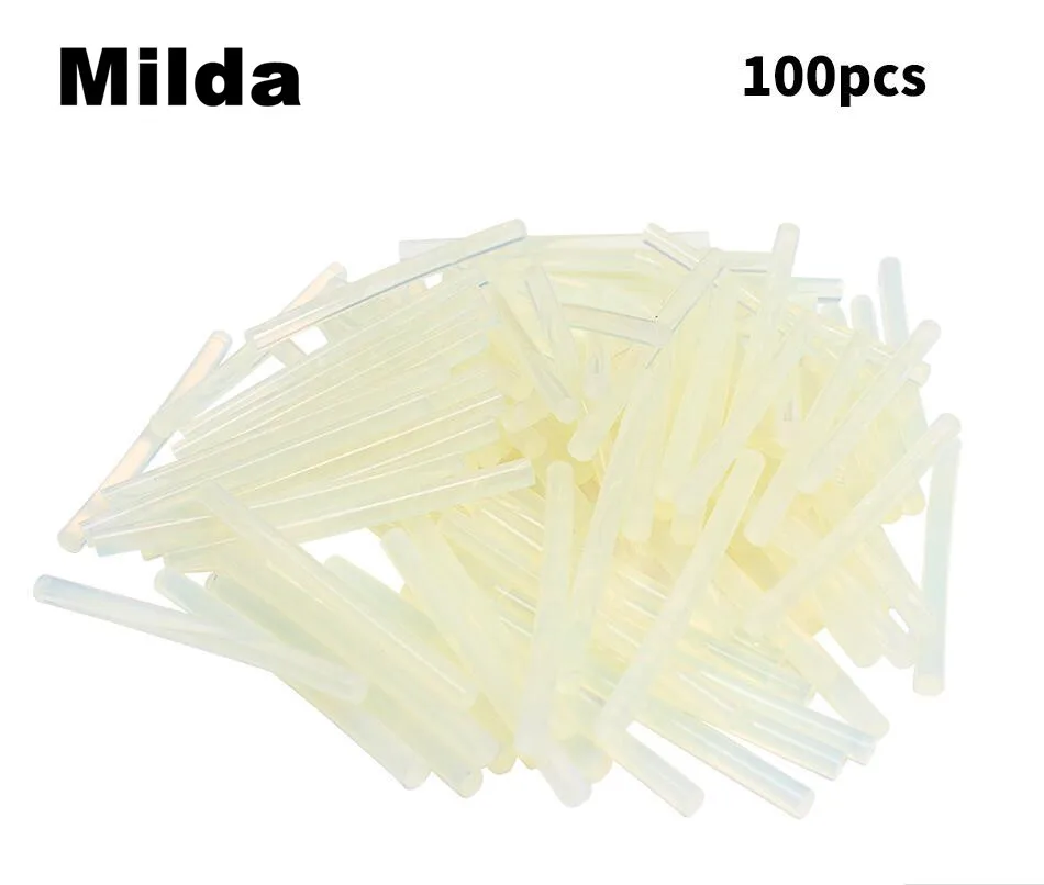 Milda 100 Pcs 7MM*100MM Clear Hot Melt Glue Sticks For Glue Gun Car Dent Paintless Hand Tools Ferramentas Auto Repair Tools