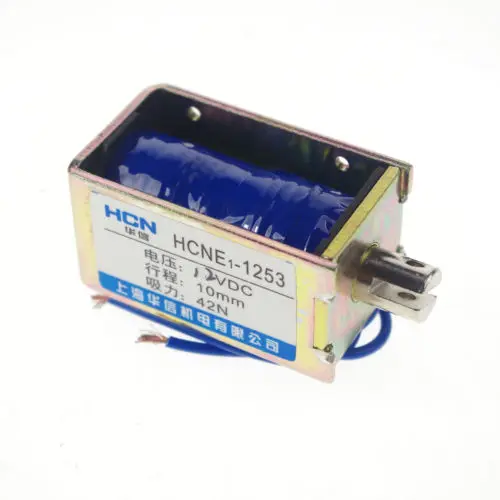 12V 4.2kg 9LB 10mm Stroke  force Electromagnet Solenoid x 1