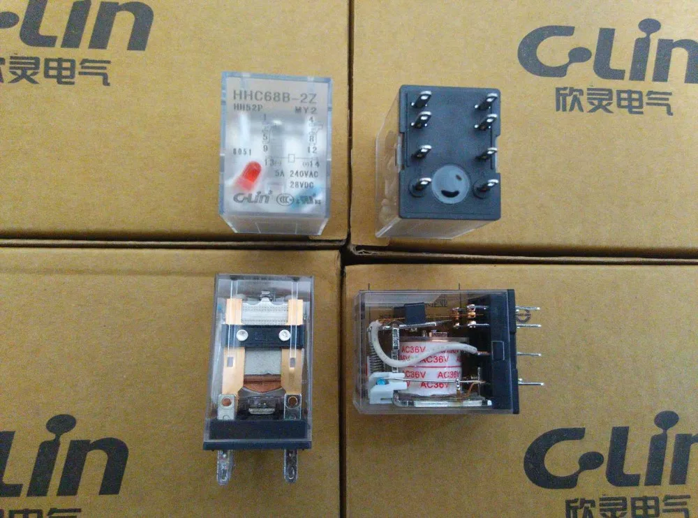 

Brand new original authentic HHC68B-2Z JZX-22F(D)/2Z HH52P MY2 YZR2PD Relay AC36V