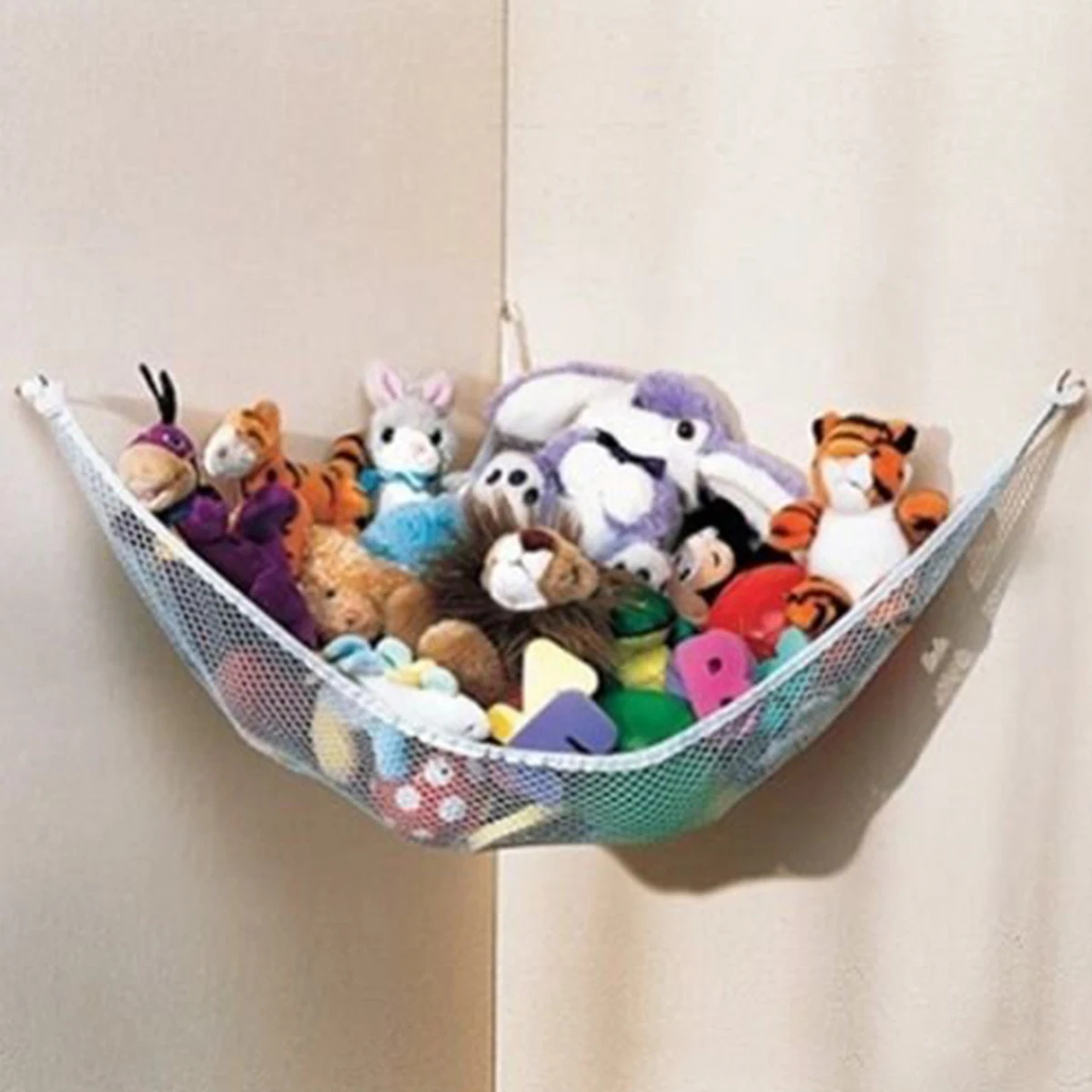 3 Sizes Children Room Toys Stuffed Animals Toys Hammock Net Organize Storage Holder Random Color