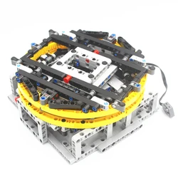 MOC Building Block Technical Parts Motorised Display Turntable compatible with lego 24121 3649 24505 10928 For kids boys toy