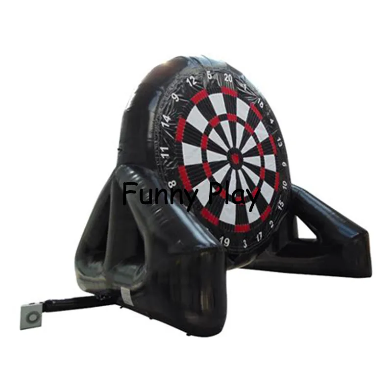 giant soccer darts game inflatable foot darts for sale,0.9 MM PVC Tarpaulin inflatable soccer dart board with pump