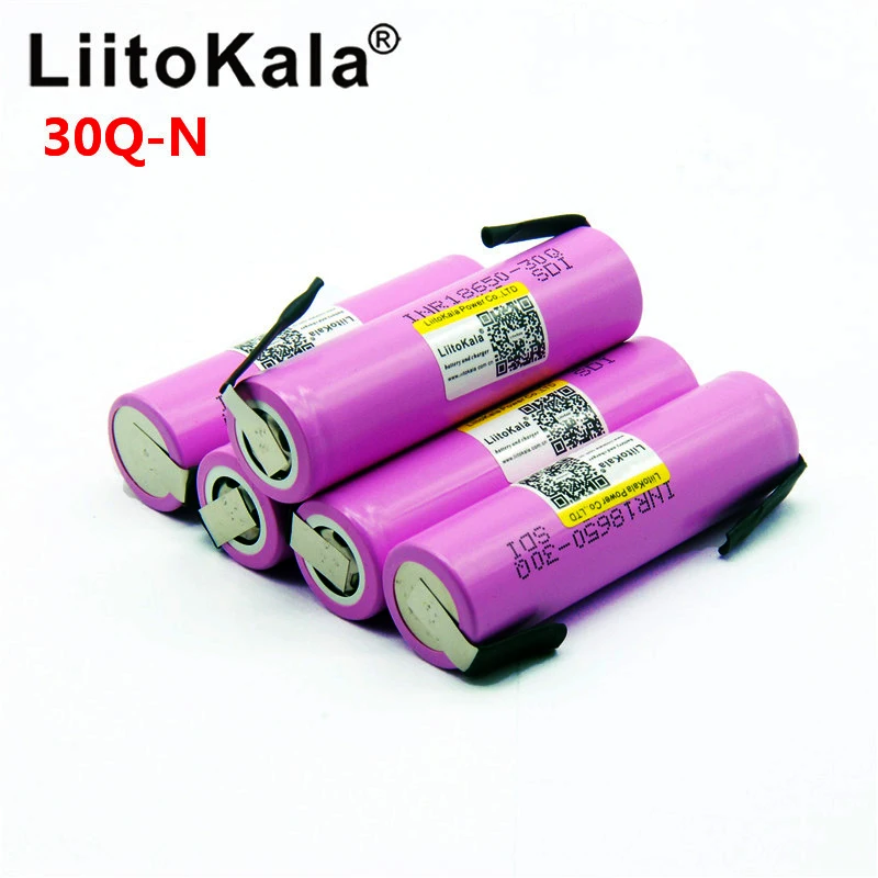 Litokala oryginalna bateria 18650 INR18650 30Q 20A 3000mah rozładowanie akumulator litowo-jonowy 18650