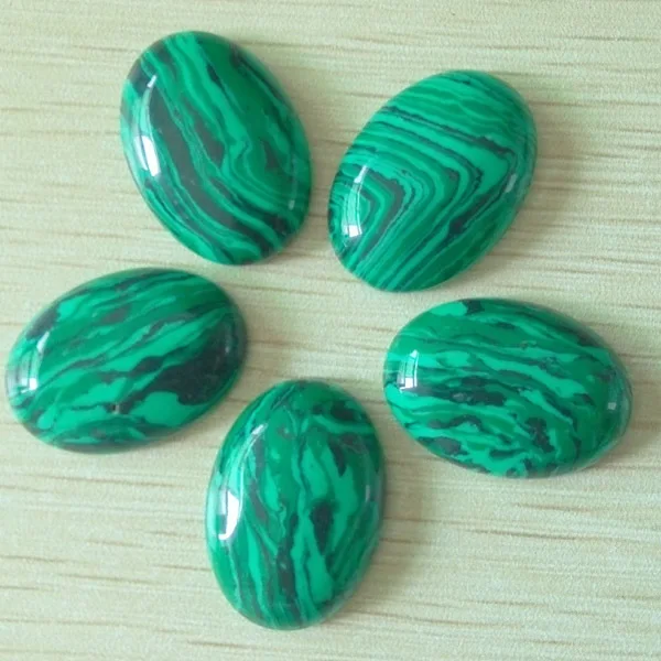 

2018 fashion hot sale good quality Malachite Stone Oval CAB CABOCHON for jewelry Accessories 18x25mm wholesale 30pcs/lot free