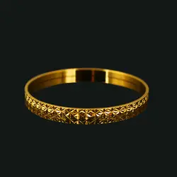 Dubai Gold Bangle Women/Men Gold Color Ethiopian Bangle Bracelet Jewelry African/ Arab/Ethiopian Bangles