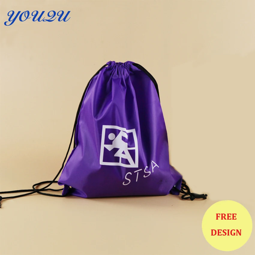 

Kids Drawstring Backpack Polyester Drawstring Backpack Polyester Tote Bag With Custom Logo Printing