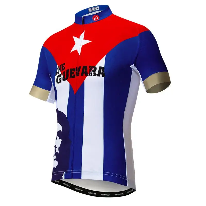 Che Guevara Hero Men Cycling Jersey Shirt High Quality 100% Polyester Short Sleeve Bicycle Clothing Quick Dry MTB Bike Jersey