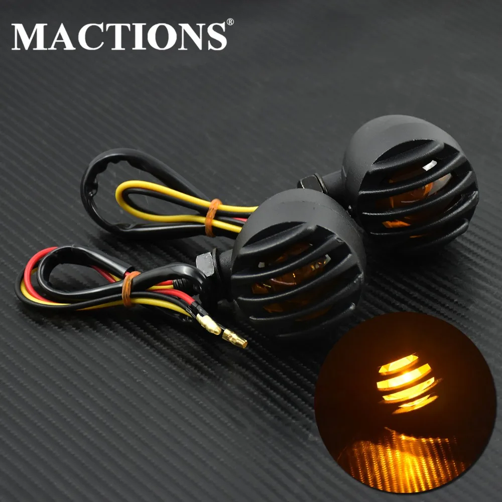 

10mm Motorcycle Turn Signal Bullet Blinker Indicator Light Amber Light For Harley Sportster XL Dyna Bobber Chopper Cafe Racer