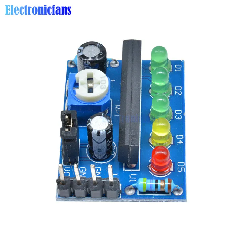 KA2284 wskaźnik poziomu naładowania baterii Pro moduł wskazujący poziom dźwięku 5 kontroler led AC DC płytka drukowana sygnału 3.5 V-12 V