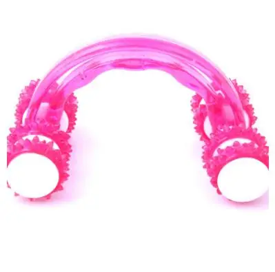 The new body massager 11 cm plastic body massager 8 round manually Rainbow eight rounds of lunar rover