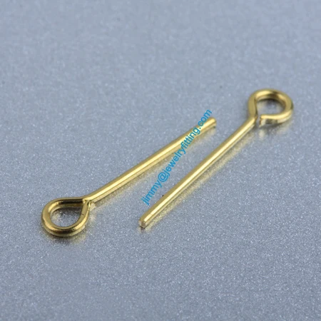 Jewelry Making findings Eye Pins  Brass Pins ;Scarf Pins findings 0.7*16mm