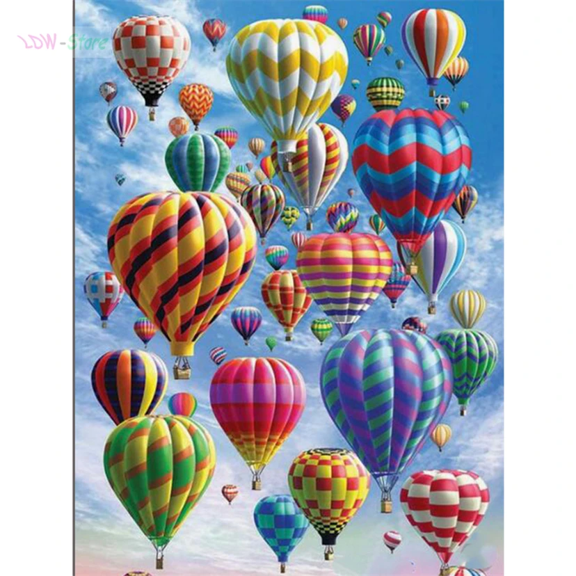 

New DIY Diamond Embroidery hot air balloon Pattern 5d Diamond Painting Full Round/square drill New Arrival handcraft WG165