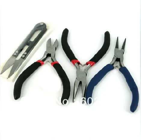 

Free shipping!!! 4pcs Plier For Jewelry, ferronickel jewelry mixed style end-cutting plier