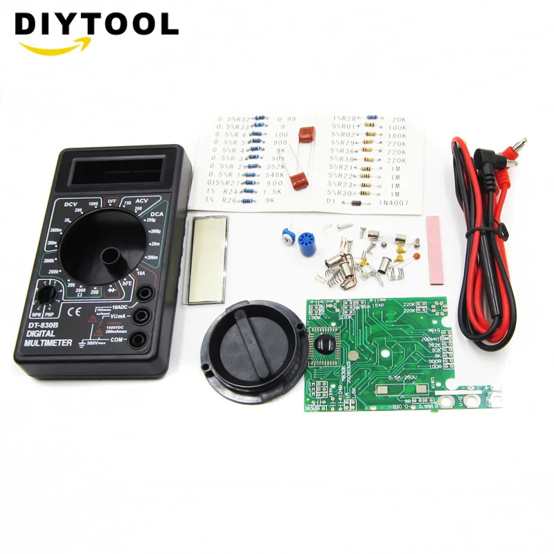 Digital Multimeter LCD Digital DT-830B Voltmeter Ohmmeter Ammeter Multimeter Handheld Tester DT830B AC DC home tester