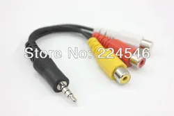ADAPTOR CABLE AV Adapter Cable - Stereo & Composite Video for SAMSUNG LED TV AV for Wii for XBOX360 for PS3