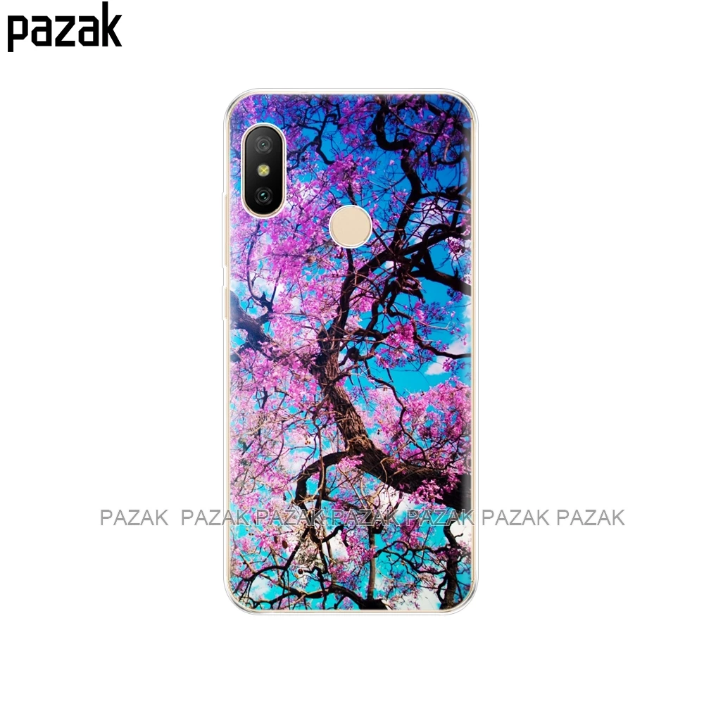 Silicone case For Xiaomi MI A2 LITE Case Soft tpu Back Phone Cover For Xiaomi MI A2 LITE bumper pop painting Protection Coque