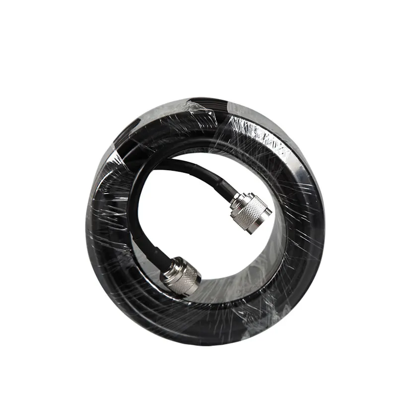 Lintratek 15 Meter Coaxial Cable N Male To N Male 50ohm for Mobile Phone Cellular Amplifier Signal Booster Repeater
