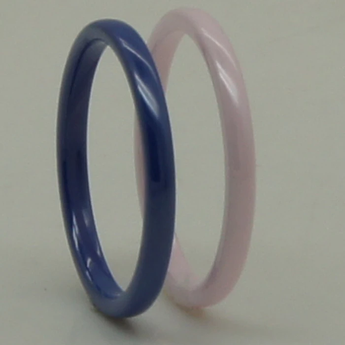 women/girl fashion slim rare 2mm width  simple dome pink color  hi tech scratch proof ceramic ring 1pc