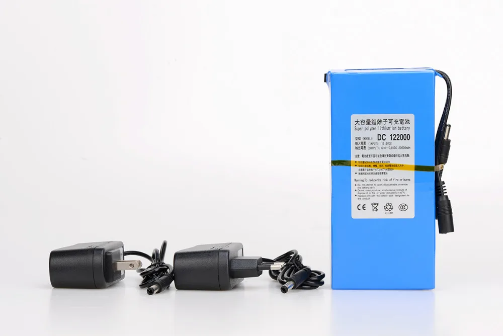 Masterfire-bateria de lítio recarregável, durável, dc, 12v, 20000mah, 12.6v, 20ah, para câmera sem fio, detector infravermelho