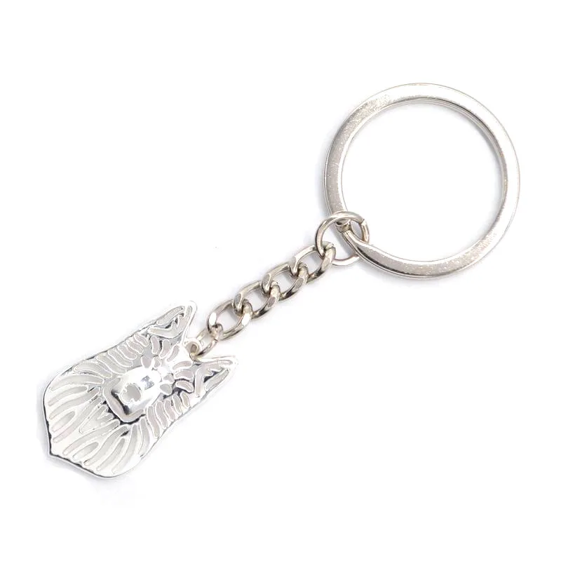 Fashion German Shepherd Dog Keychains Women Alloy Key Chains