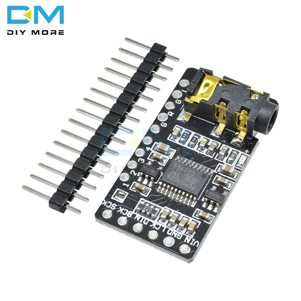 Interface I2S PCM5102 DAC Decoder GY-PCM5102 I2S Player Module For Raspberry Pi pHAT Format Board Digital Audio Board