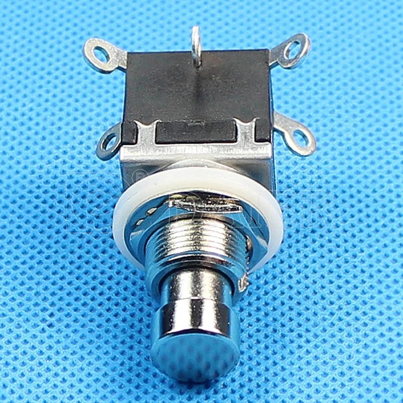 3PCS Push Button Switch ON-(ON) Momentary Latching 6 Pins M12X0.75 4A 125VAC 2A 250VAC Foot switch DPDT For Guitar Effects Pedal