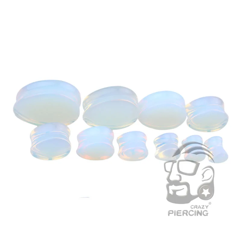 

Fashion Wholesale Organic Natural Teardrop Opalite Stone Ear Guage Tunnel Plug Piercing Body Jewelry