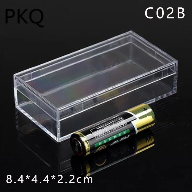 Small transparent plastic box coin capsules case Clear PS Storage Box Tools Display Box Beads/Jewelry Gift Box