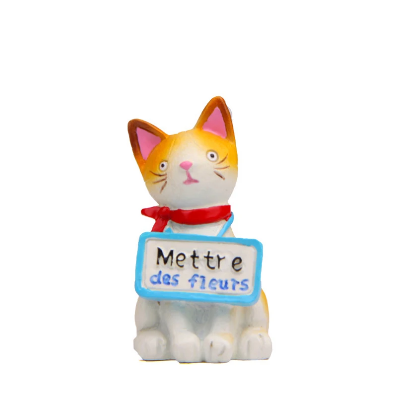 1pcs Kawaii Sitting PostureCat Zakka Figures Toys Resin Model Figures Toys  Tools Props Ornaments Home Decor