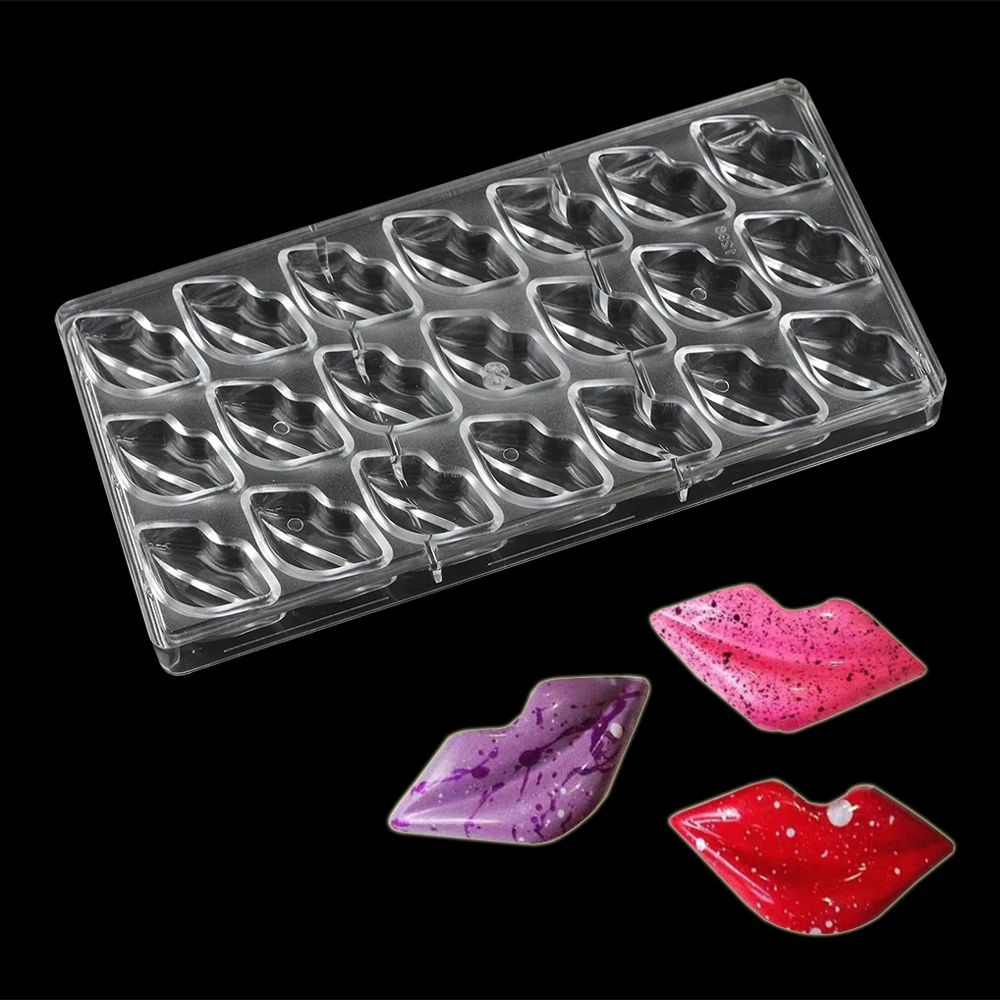 

Baking Tool Lip Mouth Shape Polycarbonate Chocolate Mold,DIY Making Ice Jelly Pastry Candy Tools