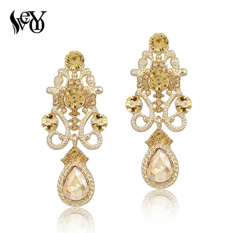 VEYO Rhinestone Drop Earring Classic Women\'s Vintage Luxury Earring For 2018 New Fashion Jewelry Accessories