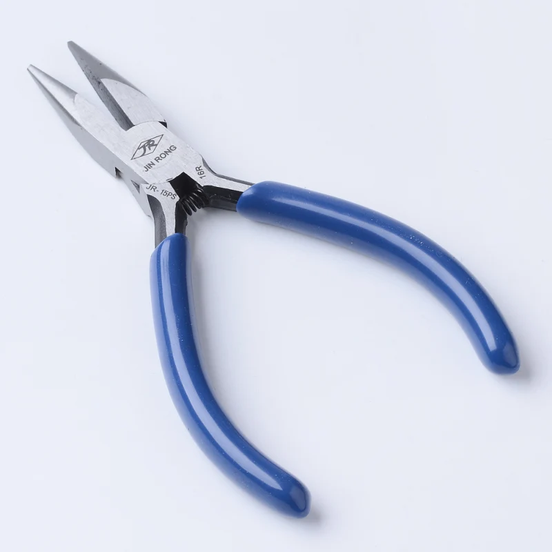 

Blue Steel Chain Nose Pliers Jewelry Making Equipment DIY Beading Hand Tools 12x65x10mm