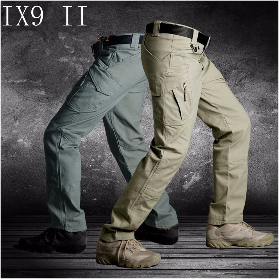 TAD IX9(II) Men Militar Tactical Cargo Outdoor Pants Combat Swat Training Military Pants Sport Trousers for Hiking Hunting