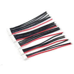 10pcs 10CM 100MM RC Lipo Battery Balance Charger Cable  2s 3s 4s 5s 6s 22AWG Cable Silicon Wire Plug For IMAX B3 B6