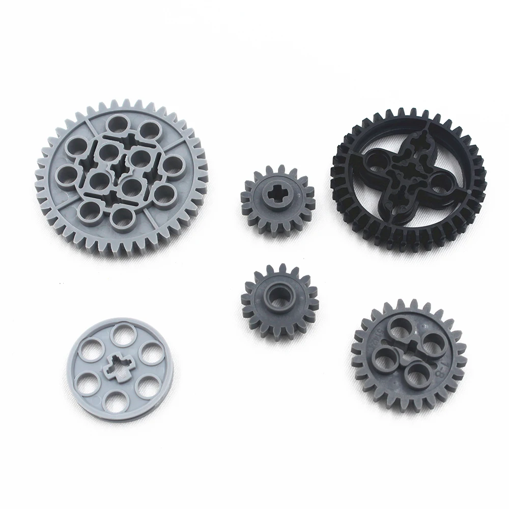 49 Stück MOC Technical Gears Series Teile Baustein-Steine-Set, kompatibel mit Lego für Kinder, Jungen, Spielzeug 46372 3649 6542 68281