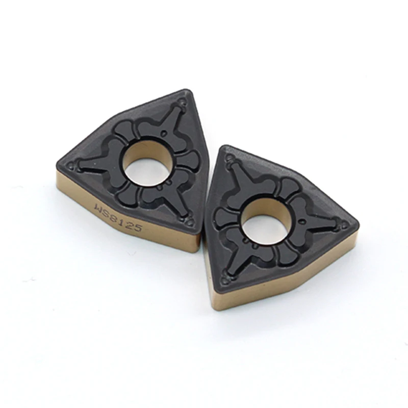 10pcs WS8125 WNMG080404 TM WS8125 WNMG080408 TMภายนอกเครื่องมือทังสเตนคาร์ไบด์แทรกเครื่องกลึงเครื่องตัดเครื่องมือสำหร...
