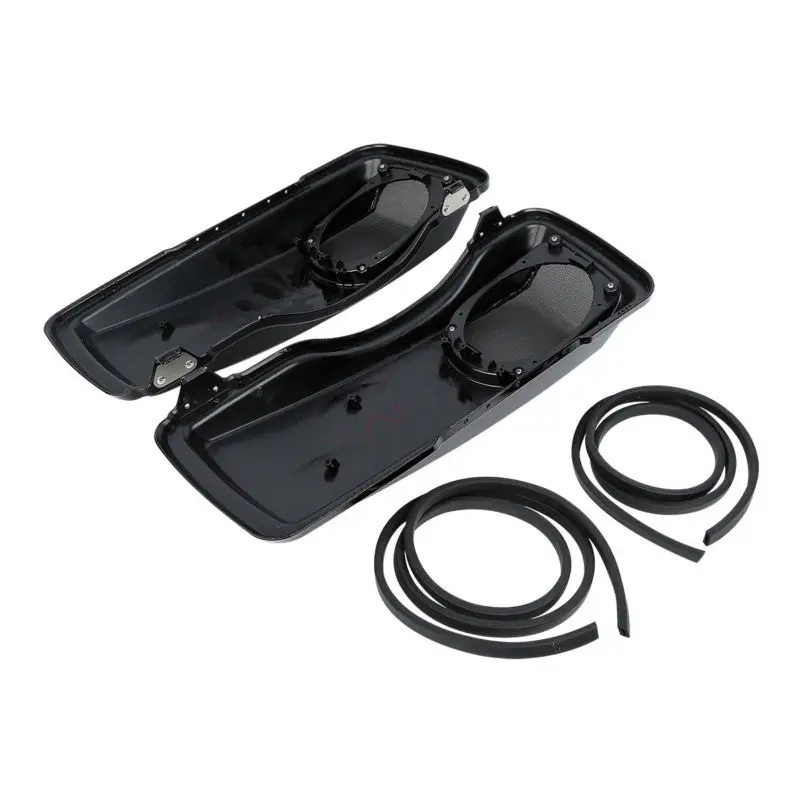 Motorcycle 5x7 Speaker Saddlebag Lids For Harley Touring CVO Road King Electra Tour Street Glide FLH FLTR FLHX FLHR 1993-2013
