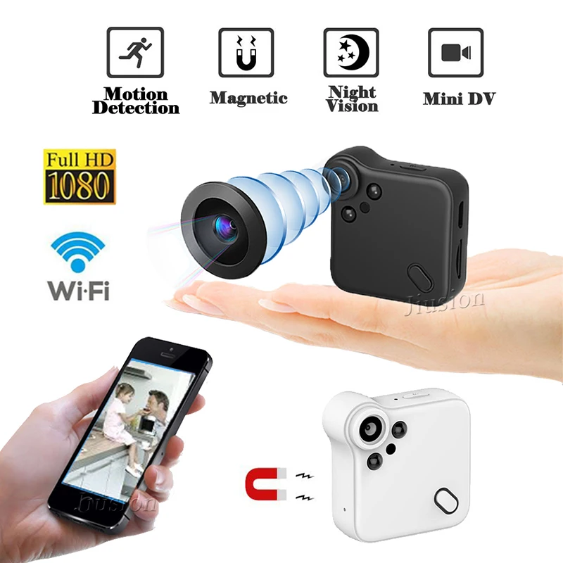 

C1S WiFi Mini Camera FHD 1080P Camcorder Night Vision Motion Sensor IP Webcam Magnetic Adsorption Video Audio Recorder Micro Cam