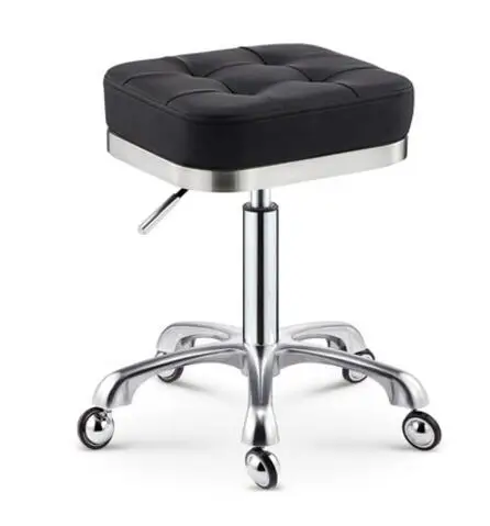 Beauty chair rotary lifting stool explosion-proof stool barber chair work bench hairdressing salon rotary stool round pulley mas