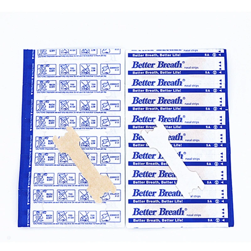 50Pcs  Reduce Snoring Patch Better Breathe Nasal Strips  Relax Sleeping Stop Snoring Solution Anti-Snoring Sticker