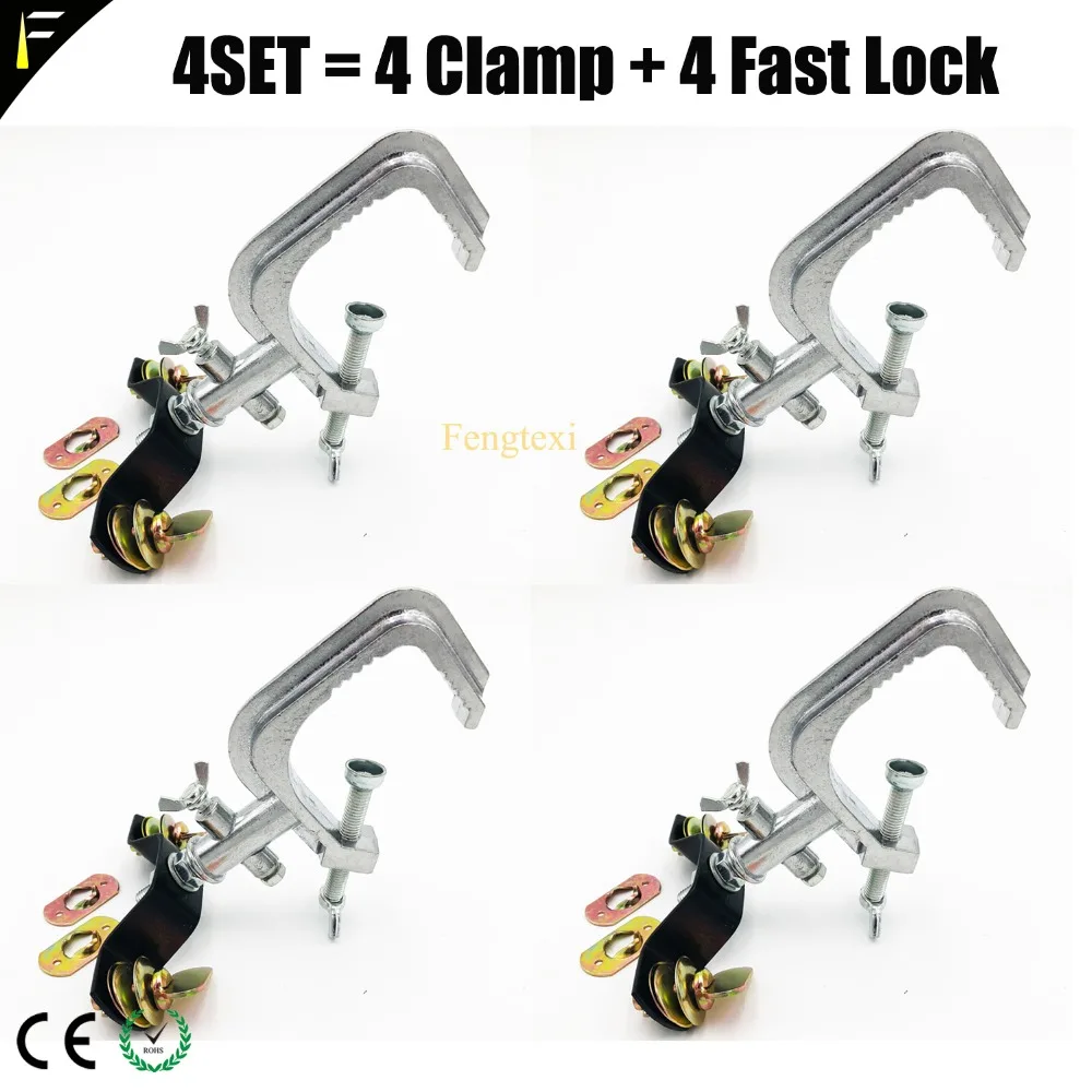 

4Set/LOT Stage Clamp Hook 15A With Fast Lock Load 50KG LED Moving Head Beam Light Equipement Free Delivery