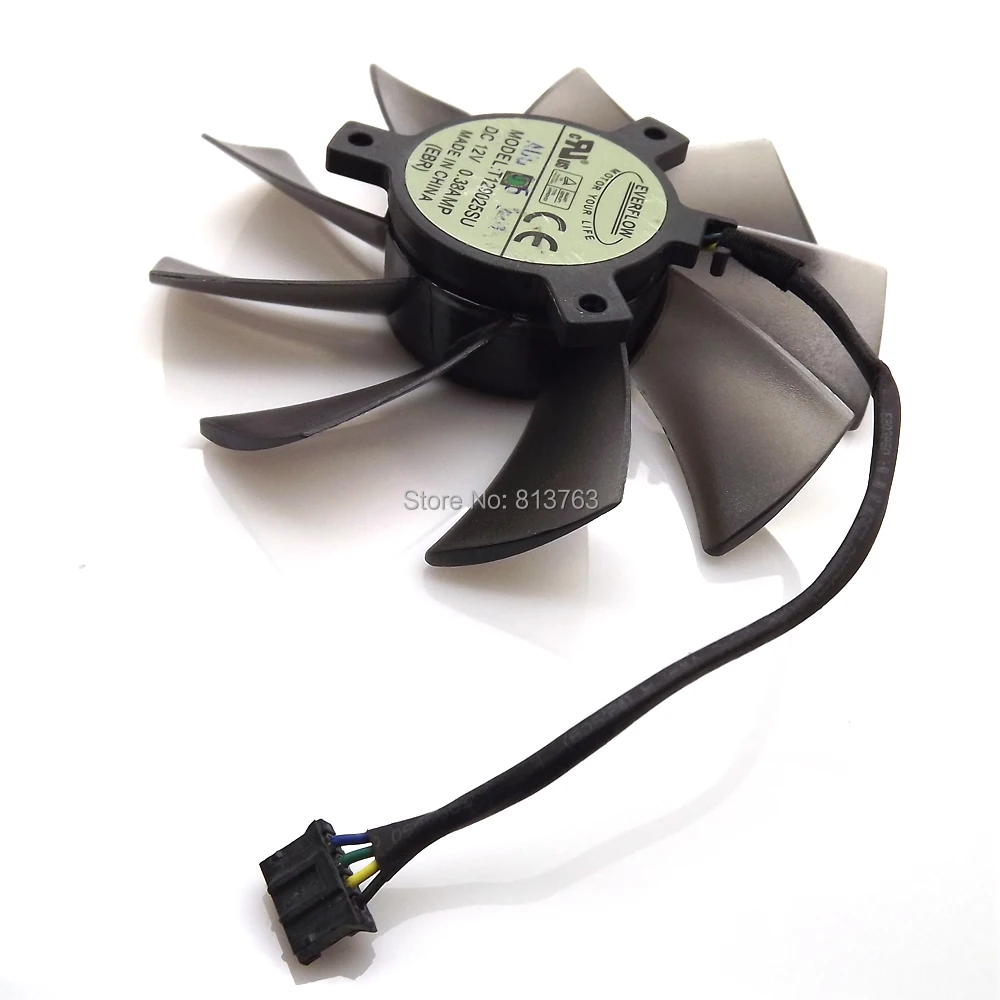 T129025SU 93mm 0.38AMP VGA Fan For ASUS HD7970 HD7950 GTX680 ENGTX580 DCII Graphics Card Fan Cooling Fan